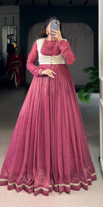 YNF 5025 Pink with Sequins Work & Embroidery Work Pink Silver Glossy Gown . Best Price ₹1849. Delivery 4-6 Working Days. Shop now. | Lehenga, Bollywood Lehenga, Creative Lehenga, Designer Lehenga, Embroidered Lehenga, Party Wear Lehenga