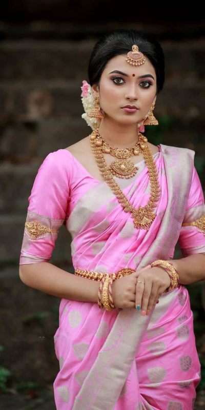 KPR 092 Pink Color Soft Lichi Silk Saree with Lace Work & Lace Border. Get it for ₹1299. Delivery 4-6 Working Days. Shop now. | Designer Sarees, Embroidered Sarees, Sarees, Bollywood Sarees, Creative Sarees, Ethnic Saree, Modern Digital sarees, Party Wear Sarees