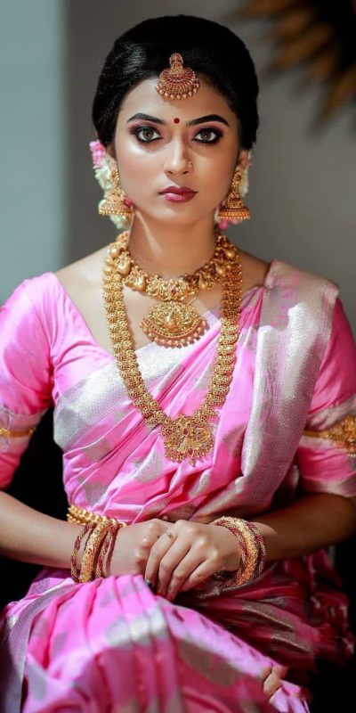 KPR 092 Pink Color Soft Lichi Silk Saree with Lace Work & Lace Border. Get it for ₹1299. Delivery 4-6 Working Days. Shop now. | Designer Sarees, Embroidered Sarees, Sarees, Bollywood Sarees, Creative Sarees, Ethnic Saree, Modern Digital sarees, Party Wear Sarees