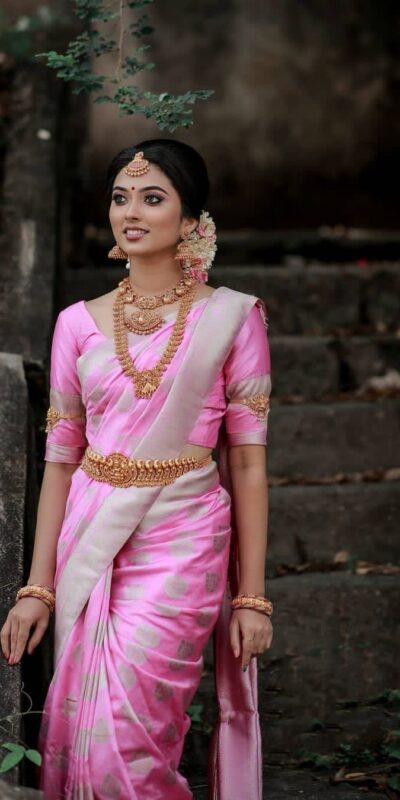 KPR 092 Pink Color Soft Lichi Silk Saree with Lace Work & Lace Border. Get it for ₹1299. Delivery 4-6 Working Days. Shop now. | Designer Sarees, Embroidered Sarees, Sarees, Bollywood Sarees, Creative Sarees, Ethnic Saree, Modern Digital sarees, Party Wear Sarees
