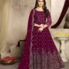  FC 94001 Purple Color Georgette Multi Thread Zari Stich Anarkali Suit Wedding, Party, Festive events, etc. Expected Delivery  4-6 Working Days @2399/- | Anarkali Suits, Bollywood Anarkali, Creative-Anarkali, Designer Anarkali, Embroidered Anarkali, Party Wear Anarkali