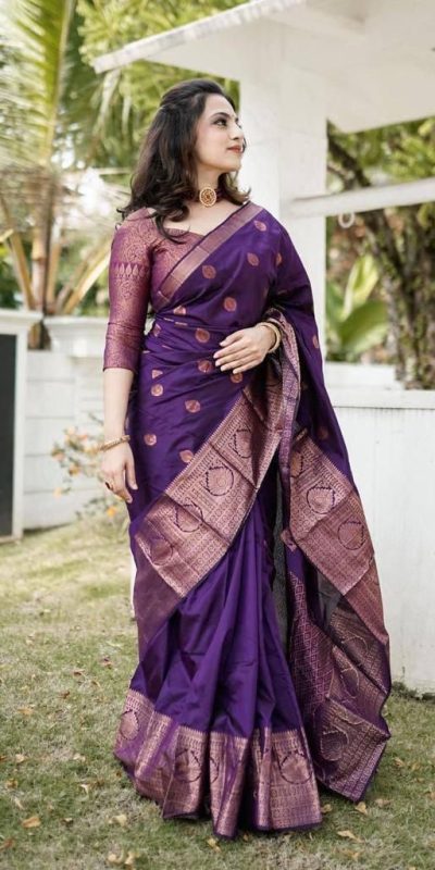 KPR 128 Purple Color Soft Lichi Silk Saree with Lace Work & Lace Border. Get it for ₹1349. Delivery 4-6 Working Days. Shop now. | Designer Sarees, Embroidered Sarees, Sarees, Bollywood Sarees, Creative Sarees, Ethnic Saree, Modern Digital sarees, Party Wear Sarees