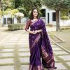 KPR 128 Purple Color Soft Lichi Silk Saree with Lace Work & Lace Border. Get it for ₹1349. Delivery 4-6 Working Days. Shop now. | Designer Sarees, Embroidered Sarees, Sarees, Bollywood Sarees, Creative Sarees, Ethnic Saree, Modern Digital sarees, Party Wear Sarees
