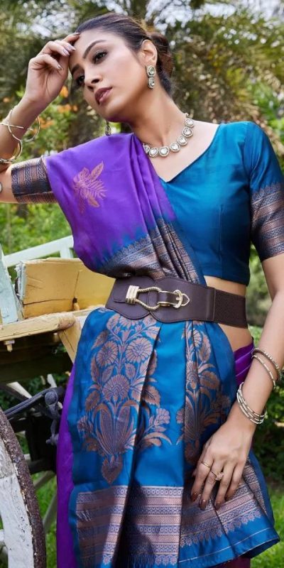 KPR 257 Purple Soft Lichi Silk Saree with Lace Work & Lace Border. Now at just ₹1349. Delivery 4-6 Working Days. Shop now. | Designer Sarees, Embroidered Sarees, Sarees, Bollywood Sarees, Creative Sarees, Ethnic Saree, Modern Digital sarees, Party Wear Sarees