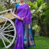 KPR 257 Purple Soft Lichi Silk Saree with Lace Work & Lace Border. Now at just ₹1349. Delivery 4-6 Working Days. Shop now. | Designer Sarees, Embroidered Sarees, Sarees, Bollywood Sarees, Creative Sarees, Ethnic Saree, Modern Digital sarees, Party Wear Sarees