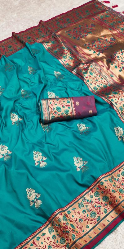 MB 28 Sky Blue in Banarasi Silk Lace Work & Zari Work Saree . Wedding, Party, Festive, Events Festive Deal ₹2399. Delivery 4-6 Working Days. Shop now. | Designer Sarees, Embroidered Sarees, Sarees, Bollywood Sarees, Creative Sarees, Ethnic Saree, Modern Digital sarees, Party Wear Sarees