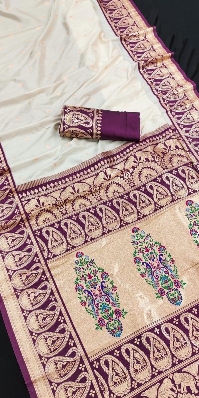 MB 1213 Wine Color Banarasi Saree with Zari Work & Lace Work. Wedding, Party, Festive, Events, Festive Deal ₹2099. Delivery 4-6 Working Days. Shop now. | Designer Sarees, Embroidered Sarees, Sarees, Bollywood Sarees, Creative Sarees, Ethnic Saree, Modern Digital sarees, Party Wear Sarees