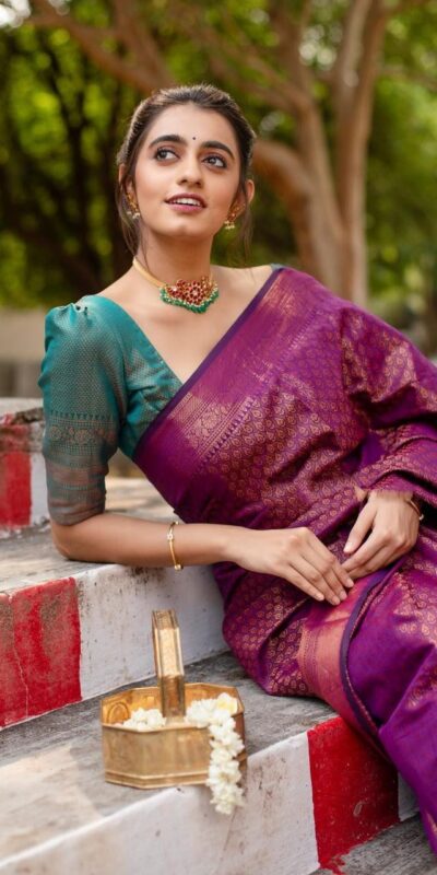 KPR 207 Wine Color Soft Lichi Silk Saree with Lace Work & Lace Border. Get it for ₹1299. Delivery 4-6 Working Days. Shop now. | Designer Sarees, Embroidered Sarees, Sarees, Bollywood Sarees, Creative Sarees, Ethnic Saree, Modern Digital sarees, Party Wear Sarees