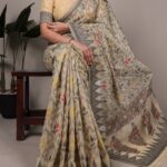 YNF 7414 Cream Poly Cotton Saree Thread Weaving Work Designer Work. Get it for ₹1549. Delivery 4-6 Working Days. Shop now. | Designer Sarees, Embroidered Sarees, Sarees, Bollywood Sarees, Creative Sarees, Ethnic Saree, Modern Digital sarees, Party Wear Sarees