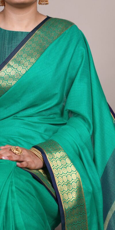 YNF 7408 Sea Green Color Poly Cotton Saree With Zari Work. Wedding, Party, Festive, Events, Affordable Price ₹1399. Delivery 4-6 Working Days. Shop now. | Designer Sarees, Embroidered Sarees, Sarees, Bollywood Sarees, Creative Sarees, Ethnic Saree, Modern Digital sarees, Party Wear Sarees