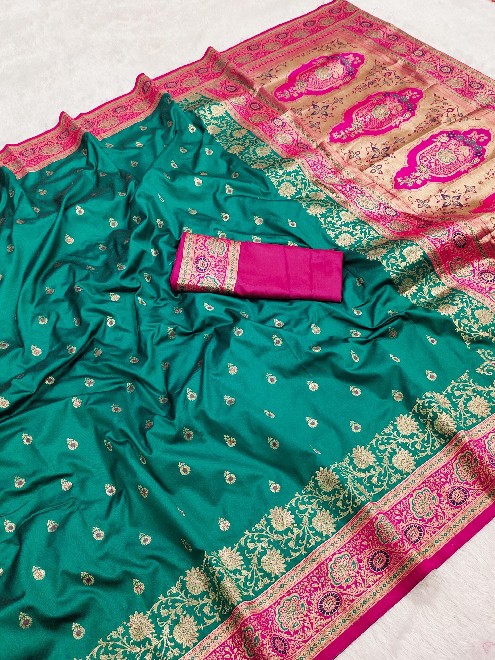 MB 3315 Firozi Color Banarasi Silk Gold Zari Border Saree . Wedding, Party, Festive, Available at ₹2049 only. Delivery 4-6 Working Days. Shop now. | Designer Sarees, Designer Sarees, Embroidered Sarees, Sarees, Bollywood Sarees, Creative Sarees, Designer Sarees, Embroidered Sarees, Ethnic Saree, Modern Digital sarees, Party Wear Sarees