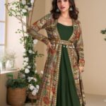 FC 5824 Green Blooming Georgette Mirror Work & Embroidery Work Kurti in . Special Price ₹2649. Delivery 4-6 Working Days. Shop now. | Kurti, Bollywood Kurti, Creative Kurtis, Designer Kurti, Party Wear Kurti, Selfie Kurti
