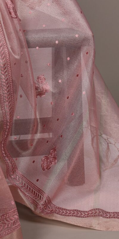YNF 7402 Light Pink Color Poly Shimmer Saree with Embroidery Work. Wedding, Party, Festive Festive Deal ₹2499. Delivery 4-6 Working Days. Shop now. | Designer Sarees, Embroidered Sarees, Sarees, Bollywood Sarees, Creative Sarees, Ethnic Saree, Modern Digital sarees, Party Wear Sarees