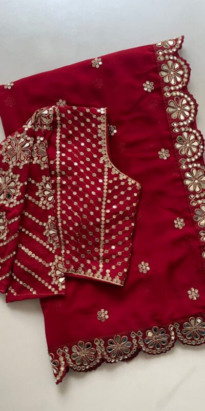 DF 3457 Maroon Color Georgette Sequence Original Mirror Work Saree Casual, Wedding, Festive, Events . Expected Delivery  4-6 Working Days @2099/- only                                                                                | Designer Sarees, Embroidered Sarees, Sarees, Bollywood Sarees, Creative Sarees, Ethnic Saree, Modern Digital sarees, Party Wear Sarees