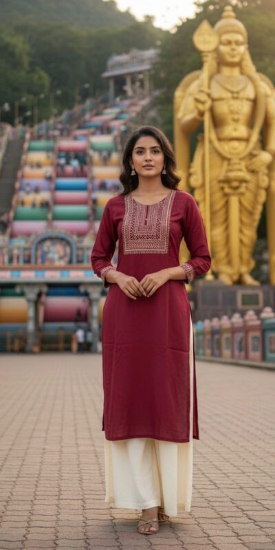 INLI Batu Caves Maroon Rayon Kurti Perfect for Wedding, Party, Diwali, Anniversary, Family Gatherings – . Introductory Price ₹1499. Delivery 4-6 Workin | Kurti, Bollywood Kurti, Creative Kurtis, Designer Kurti, Party Wear Kurti, Selfie Kurti