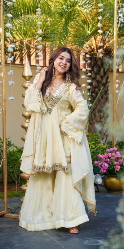 VLM 306 Off White Cosmos Silk Salwar Suit Perfect for Wedding, Party, Ethnic Day, Anniversary, Pooja – . Exclusive Offer ₹2549. Delivery 4-6 Worki | Jump Suits, Tops & Bottoms, Track Suits, Salwar suit, Casual Suits, Creative suits, Designer Suits, Palazzo Suits, Party Wear Suits, Patiala Suits, Straight Suits, Trendy Wear