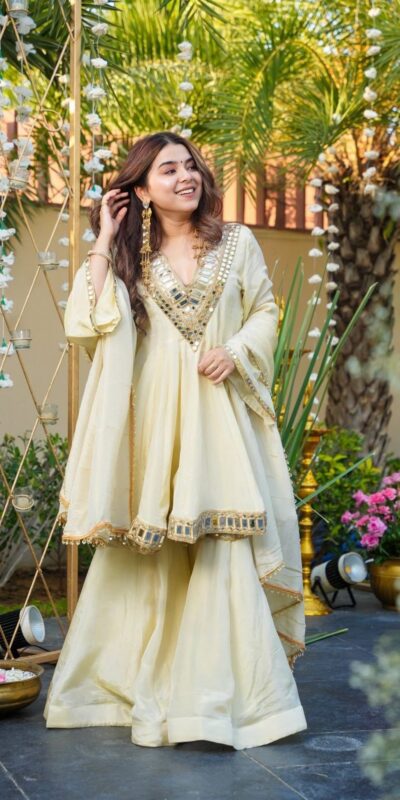 VLM 306 Off White Cosmos Silk Salwar Suit Perfect for Wedding, Party, Ethnic Day, Anniversary, Pooja – . Exclusive Offer ₹2549. Delivery 4-6 Worki | Jump Suits, Tops & Bottoms, Track Suits, Salwar suit, Casual Suits, Creative suits, Designer Suits, Palazzo Suits, Party Wear Suits, Patiala Suits, Straight Suits, Trendy Wear