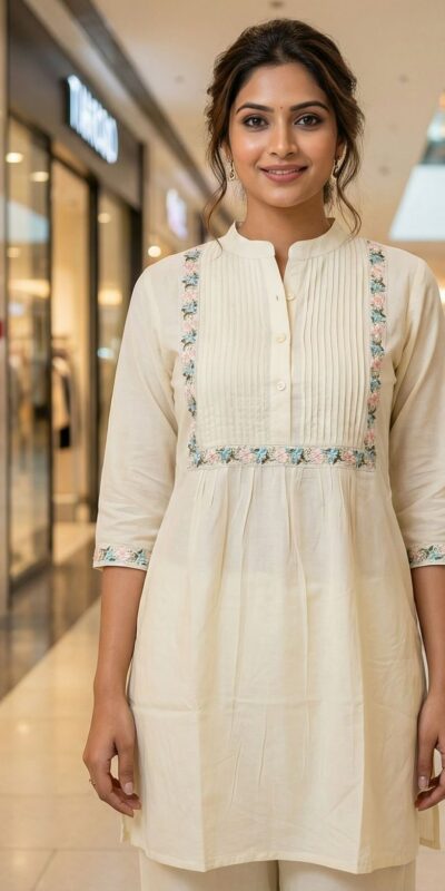 INLI Charmi vol 1 Off White Color Rayon Kurti with malti Embroidery Work. Festive Deal ₹1349. Delivery 4-6 Working Days. Shop now. | Kurti, Bollywood Kurti, Creative Kurtis, Designer Kurti, Party Wear Kurti, Selfie Kurti