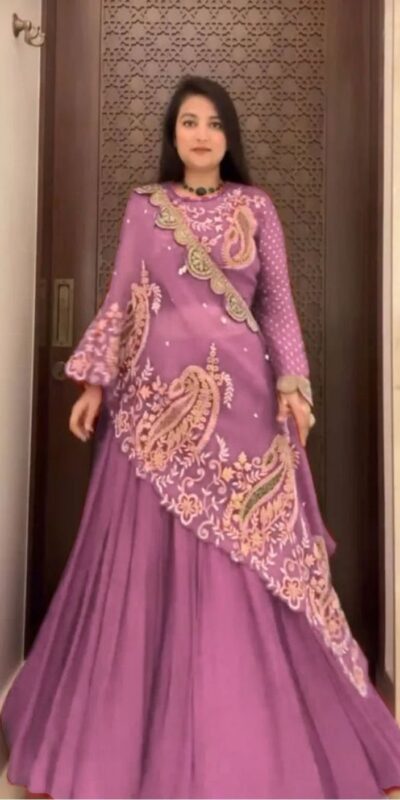 BE 400 Onion Color Georgette Lehenga Choli with Embroidery Work. Introductory Price ₹2149. Delivery 4-6 Working Days. Shop now. | Lehenga, Bollywood Lehenga, Creative Lehenga, Designer Lehenga, Embroidered Lehenga, Party Wear Lehenga