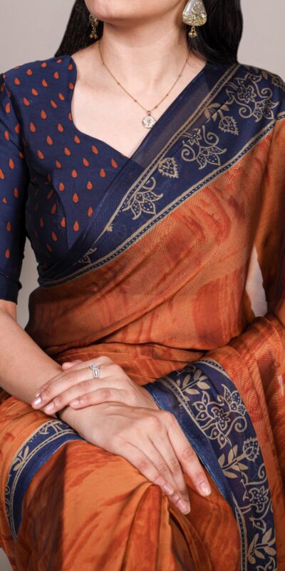 YNF 7103 Orange Rangoli Silk Saree Perfect for Wedding, Party, Karwa Chauth, Makar Sankranti, Baisakhi – . Available at ₹1449 only. Delivery 4-6 Work | Designer Sarees, Embroidered Sarees, Sarees, Bollywood Sarees, Creative Sarees, Ethnic Saree, Modern Digital sarees, Party Wear Sarees