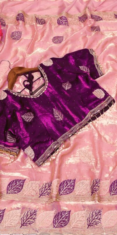 SC 1005 Peach in Soft fandy Silk Embroidery Work & Lace Work Saree . Available at ₹2499 only. Delivery 4-6 Working Days. Shop now. | Designer Sarees, Embroidered Sarees, Sarees, Bollywood Sarees, Creative Sarees, Ethnic Saree, Modern Digital sarees, Party Wear Sarees