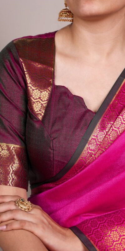 YNF 7408 Pink Color Poly Cotton Saree With Zari Work. Wedding, Party, Festive, Events, Affordable Price ₹1399. Delivery 4-6 Working Days. Shop now. | Designer Sarees, Embroidered Sarees, Sarees, Bollywood Sarees, Creative Sarees, Ethnic Saree, Modern Digital sarees, Party Wear Sarees