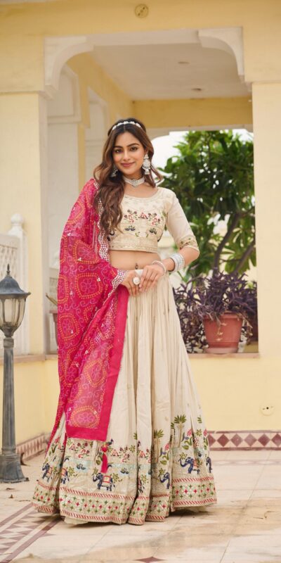 Ram 143 Pink in Color Tissue Silk Embroidery Work Lehenga Choli . Now at just ₹3249. Delivery 4-6 Working Days. Shop now. | Lehenga, Bollywood Lehenga, Creative Lehenga, Designer Lehenga, Embroidered Lehenga, Party Wear Lehenga
