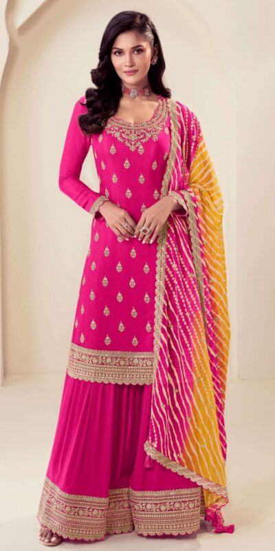 DS V 72961 Pink in Viscose Chinon Zari Work & Embroidery Work Salwar Suit . Special Price ₹2549. Delivery 4-6 Working Days. Shop now. | Jump Suits, Tops & Bottoms, Track Suits, Salwar suit, Casual Suits, Creative suits, Designer Suits, Palazzo Suits, Party Wear Suits, Patiala Suits, Straight Suits, Trendy Wear