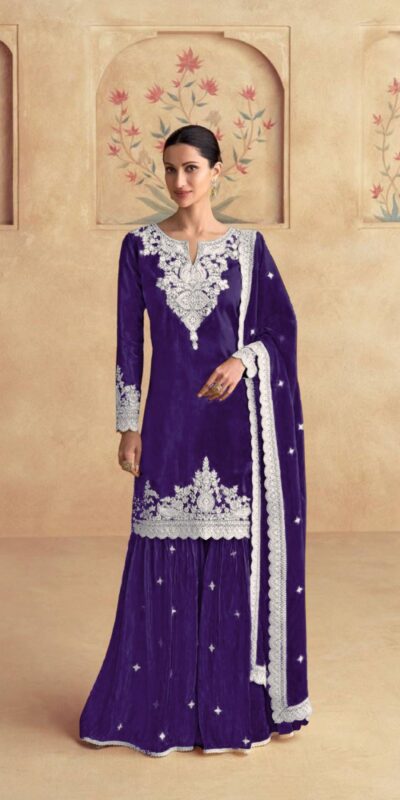DS 3101 Purple Chinon Salwar Suit Perfect for Wedding, Party, Durga Puja, Pooja, Holi – . Festive Deal ₹2049. Delivery 4-6 Working Days. Shop now. | Jump Suits, Tops & Bottoms, Track Suits, Salwar suit, Casual Suits, Creative suits, Designer Suits, Palazzo Suits, Party Wear Suits, Patiala Suits, Straight Suits, Trendy Wear