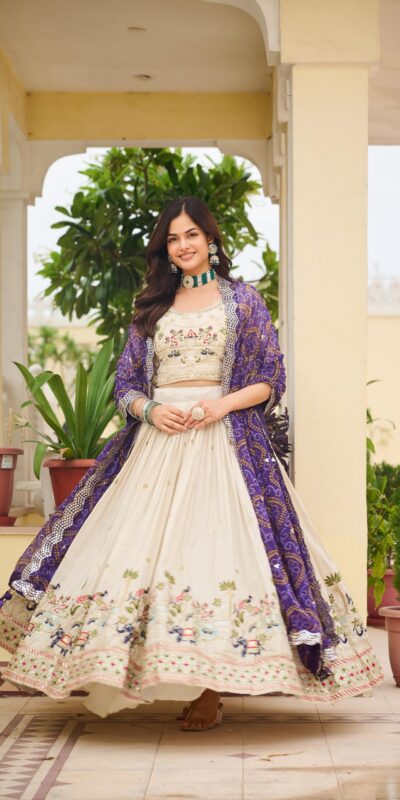 Ram 143 Purple in Color Tissue Silk Embroidery Work Lehenga Choli . Now at just ₹3249. Delivery 4-6 Working Days. Shop now. | Lehenga, Bollywood Lehenga, Creative Lehenga, Designer Lehenga, Embroidered Lehenga, Party Wear Lehenga