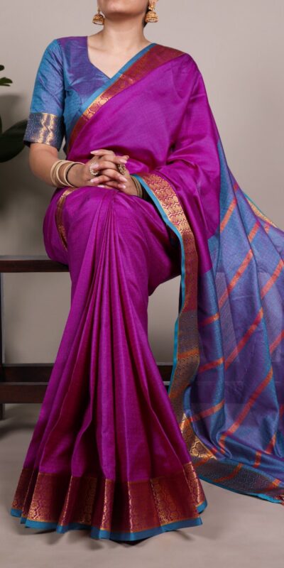 YNF 7408 Rani Pink Color Poly Cotton Saree With Zari Work. Wedding, Party, Festive, Events, Affordable Price ₹1399. Delivery 4-6 Working Days. Shop now. | Designer Sarees, Embroidered Sarees, Sarees, Bollywood Sarees, Creative Sarees, Ethnic Saree, Modern Digital sarees, Party Wear Sarees