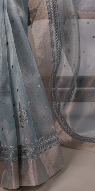 YNF 7402 Sky Blue Color Poly Shimmer Saree with Embroidery Work. Wedding, Party, Festive Festive Deal ₹2499. Delivery 4-6 Working Days. Shop now. | Designer Sarees, Embroidered Sarees, Sarees, Bollywood Sarees, Creative Sarees, Ethnic Saree, Modern Digital sarees, Party Wear Sarees