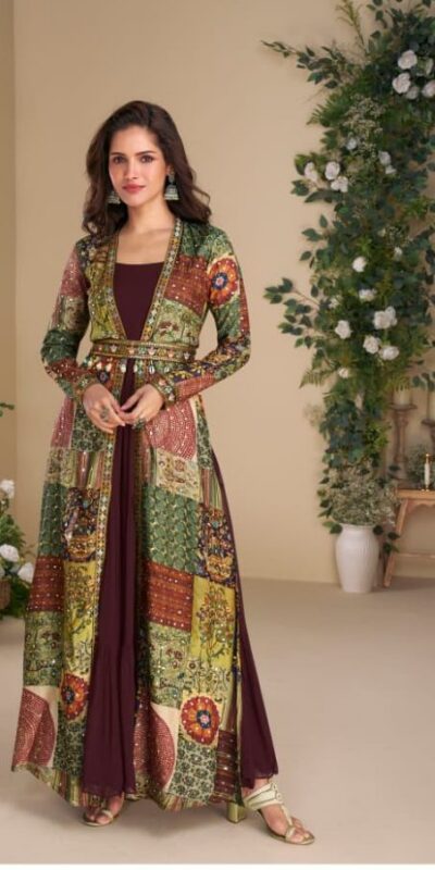 FC 5824 Wine Blooming Georgette Mirror Work & Embroidery Work Kurti in . Special Price ₹2649. Delivery 4-6 Working Days. Shop now. | Kurti, Bollywood Kurti, Creative Kurtis, Designer Kurti, Party Wear Kurti, Selfie Kurti