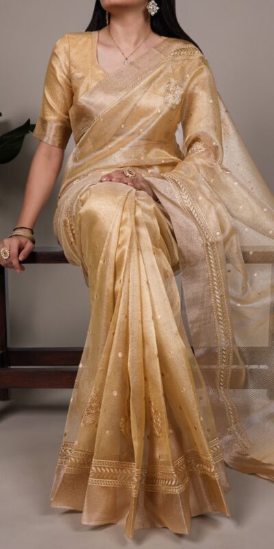 YNF 7402 Yellow Color Poly Shimmer Saree with Embroidery Work. Wedding, Party, Festive Festive Deal ₹2499. Delivery 4-6 Working Days. Shop now. | Designer Sarees, Embroidered Sarees, Sarees, Bollywood Sarees, Creative Sarees, Ethnic Saree, Modern Digital sarees, Party Wear Sarees