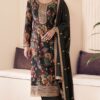 Black Vichitra Digital Print Embroidery Work Salwar Suit