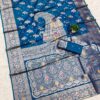 MB 3279 Blue Soft Banarasi Silk Saree with Lace Work & Zari Work. Festive Deal ₹1899. Delivery 4-6 Working Days. Shop now. | Sarees, Bollywood Sarees, Creative Sarees, Designer Sarees, Embroidered Sarees, Ethnic Saree, Modern Digital sarees, Party Wear Sarees