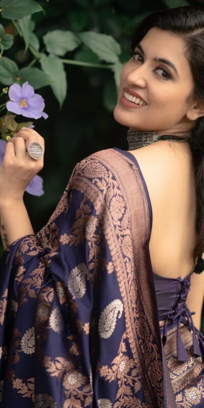 KPR 192 Blue Soft Lichi Silk Saree with Lace Border & Lace Work. Affordable Price ₹1449. Delivery 4-6 Working Days. Shop now. | Sarees, Bollywood Sarees, Creative Sarees, Designer Sarees, Embroidered Sarees, Ethnic Saree, Modern Digital sarees, Party Wear Sarees