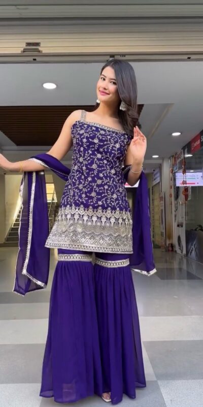 RTC 5855 Dark Purple in Color Faux Georgette Lace Work Salwar Suit . Wedding, Party, Festive Grab it for ₹1799. Delivery 4-6 Working Days. Shop now. | Jump Suits, Tops & Bottoms, Track Suits, Salwar suit, Casual Suits, Creative suits, Designer Suits, Palazzo Suits, Party Wear Suits, Patiala Suits, Straight Suits, Trendy Wear