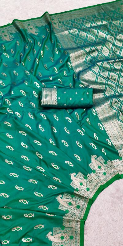 MB 41 Firozi Color Green Banarasi Silk Zari Weaving Saree . Wedding, Party, Festive, Available at ₹1849 only. Delivery 4-6 Working Days. Shop now. | Designer Sarees, Designer Sarees, Embroidered Sarees, Sarees, Bollywood Sarees, Creative Sarees, Designer Sarees, Embroidered Sarees, Ethnic Saree, Modern Digital sarees, Party Wear Sarees