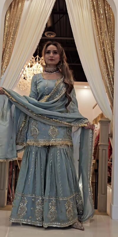 NF 1235 Grey in Chinon Silk Embroidery Work & Lace Work Salwar Suit . Exclusive Offer ₹2149. Delivery 4-6 Working Days. Shop now. | Jump Suits, Tops & Bottoms, Track Suits, Salwar suit, Casual Suits, Creative suits, Designer Suits, Palazzo Suits, Party Wear Suits, Patiala Suits, Straight Suits, Trendy Wear