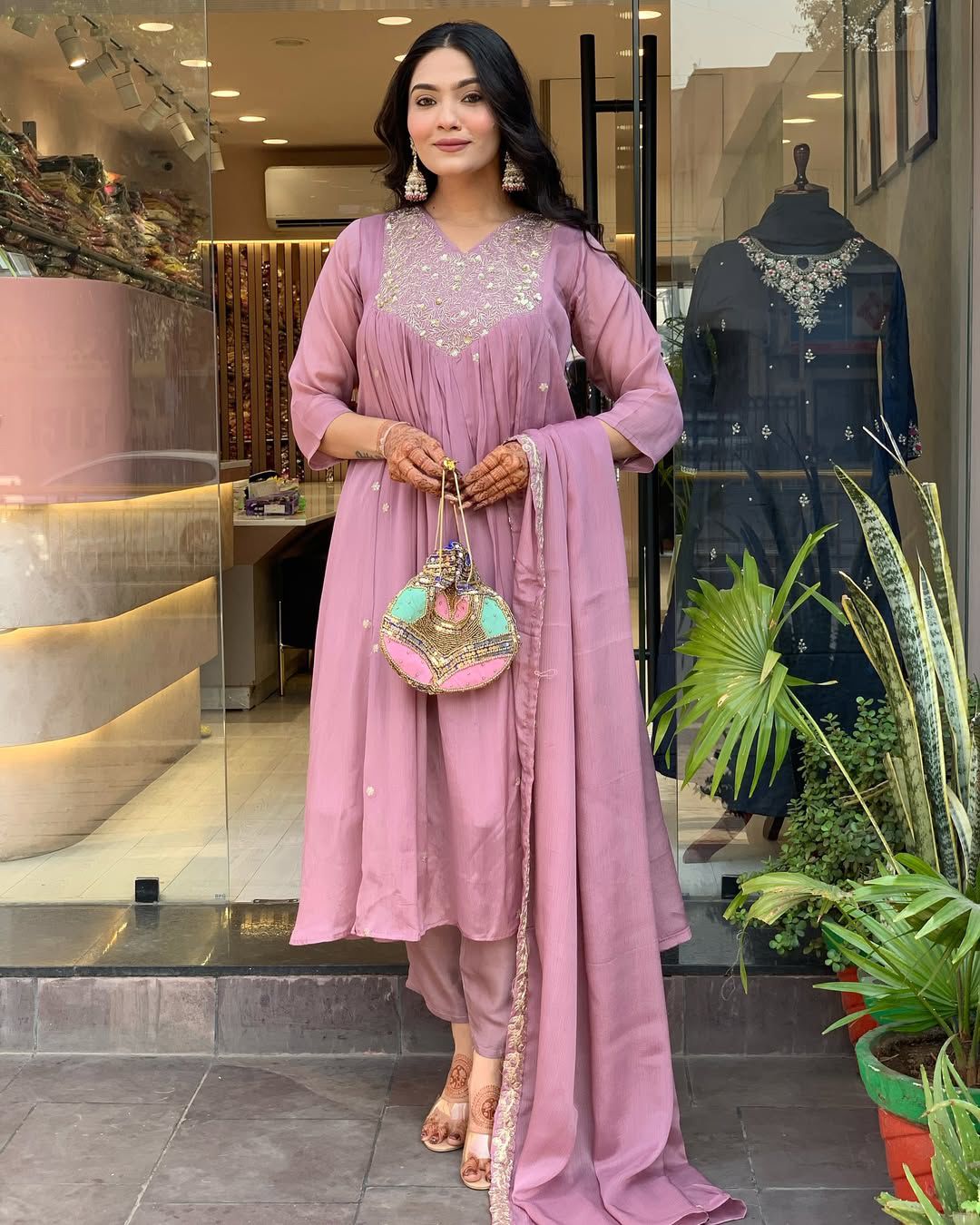 MF 819 Lavender Color Cotton Silk Salwar Suit with Mirror Work. Affordable Price ₹1699. Delivery 4-6 Working Days. Shop now. | Jump Suits, Salwar suit, Casual Suits, Creative suits, Designer Suits, Palazzo Suits, Party Wear Suits, Patiala Suits, Straight Suits