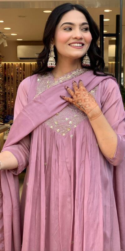 MF 819 Lavender Color Cotton Silk Salwar Suit with Mirror Work. Affordable Price ₹1699. Delivery 4-6 Working Days. Shop now. | Jump Suits, Salwar suit, Casual Suits, Creative suits, Designer Suits, Palazzo Suits, Party Wear Suits, Patiala Suits, Straight Suits