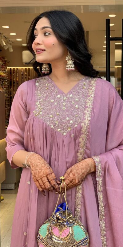 MF 819 Lavender Color Cotton Silk Salwar Suit with Mirror Work. Affordable Price ₹1699. Delivery 4-6 Working Days. Shop now. | Jump Suits, Salwar suit, Casual Suits, Creative suits, Designer Suits, Palazzo Suits, Party Wear Suits, Patiala Suits, Straight Suits
