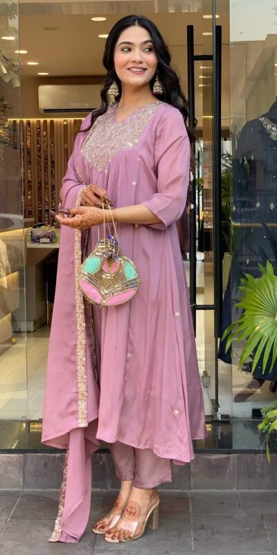 MF 819 Lavender Color Cotton Silk Salwar Suit with Mirror Work. Affordable Price ₹1699. Delivery 4-6 Working Days. Shop now. | Jump Suits, Salwar suit, Casual Suits, Creative suits, Designer Suits, Palazzo Suits, Party Wear Suits, Patiala Suits, Straight Suits