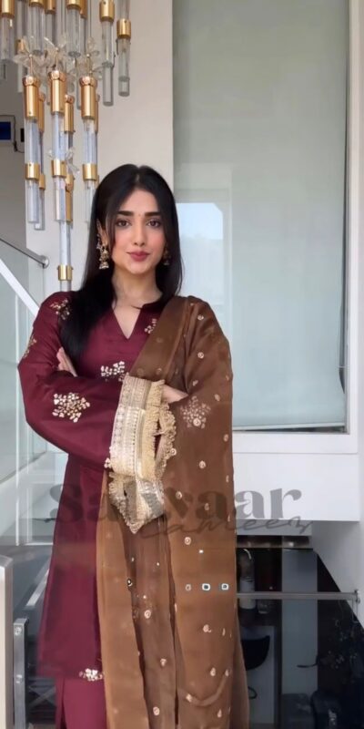 NSR 853 Maroon Natural Crep Silk Salwar Suit Perfect for Wedding, Party, Pongal, Baisakhi, Onam –. Grab it for ₹1749. Delivery 4-6 Working Days. | Palazzo Suits, Party Wear Suits, Patiala Suits, Straight Suits, Trendy Wear
