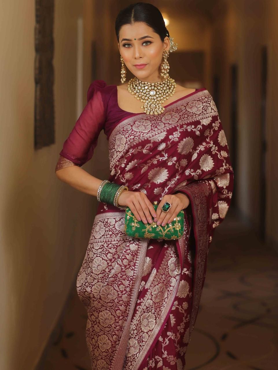 KP 5085 Maroon in Soft Lichi Silk Wedding, Party, Festive, Events Designer Work Saree . Get it for ₹1349. Delivery 4-6 Working Days. Shop now. | Designer Sarees, Sarees, Bollywood Sarees, Creative Sarees, Embroidered Sarees, Ethnic Saree, Modern Digital sarees, Party Wear Sarees