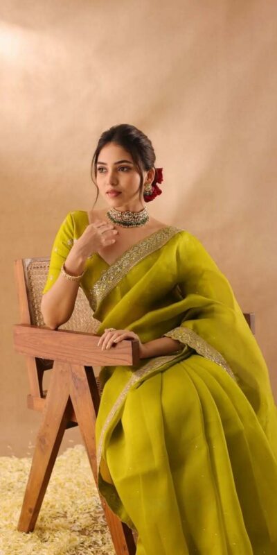 JR 652 Mehendi in Organza Silk Embroidery Work & Sequins Work Saree . Now at just ₹1849. Delivery 4-6 Working Days. Shop now. | Designer Sarees, Sarees, Bollywood Sarees, Creative Sarees, Embroidered Sarees, Ethnic Saree, Modern Digital sarees, Party Wear Sarees