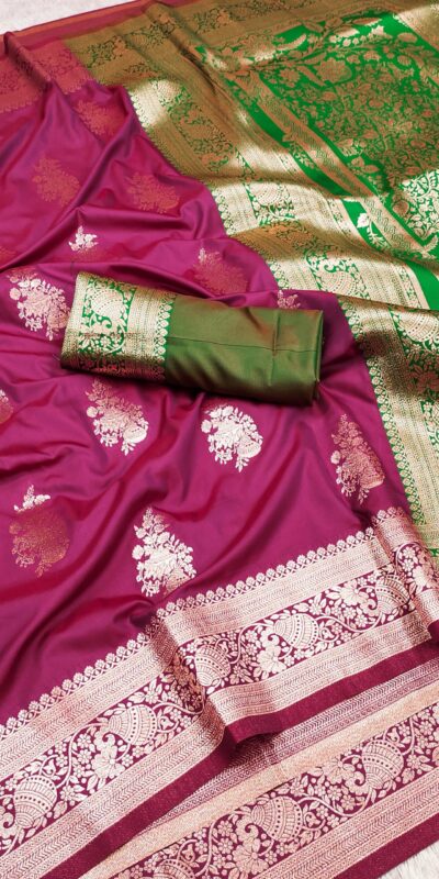 MB 1027 Pink in Banarasi Silk Zari Work & Lace Work Saree . Available at ₹1999 only. Delivery 4-6 Working Days. Shop now. | Designer Sarees, Embroidered Sarees, Sarees, Bollywood Sarees, Creative Sarees, Ethnic Saree, Modern Digital sarees, Party Wear Sarees
