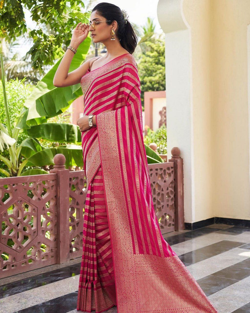 KPR 232 Pink Soft Lichi Silk Saree Perfect for Wedding, Party, Anniversary, Sangeet, Baby Shower – . Now at just ₹1399. Delivery 4-6 Working Days. Shop n | Designer Sarees, Sarees, Bollywood Sarees, Creative Sarees, Embroidered Sarees, Ethnic Saree, Modern Digital sarees, Party Wear Sarees