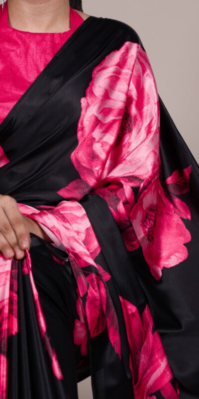 YNF 7027 Pink Satin Silk Saree Perfect for Wedding, Party, Sangeet, Makar Sankranti, Reception – . Special Price ₹1549. Delivery 4-6 Working Days | Sarees, Bollywood Sarees, Creative Sarees, Designer Sarees, Embroidered Sarees, Ethnic Saree, Modern Digital sarees, Party Wear Sarees